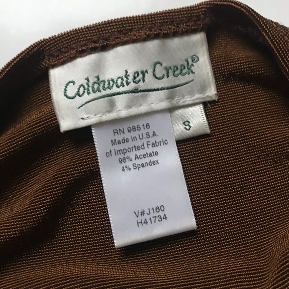 Coldwater Creek Tank Gold Brown - Picture 5 of 5